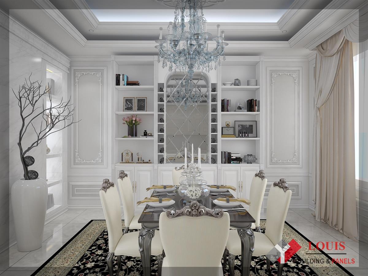 Thiết kế nội thất chỉ nhựa Hàn Quốc cho phòng khách - Mẫu 2